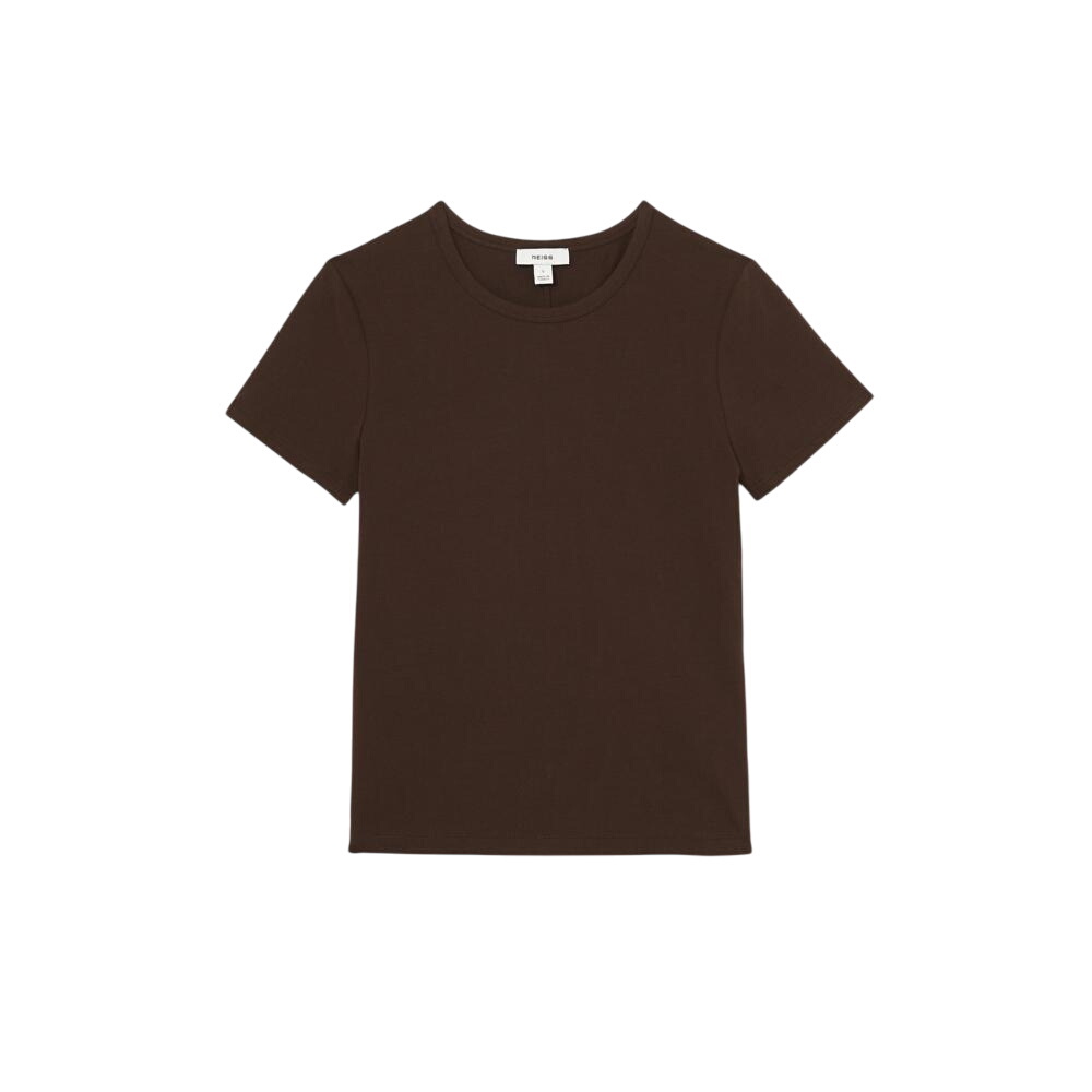 REISS Jolie Stretch-Cotton Crew-Neck T-Shirt